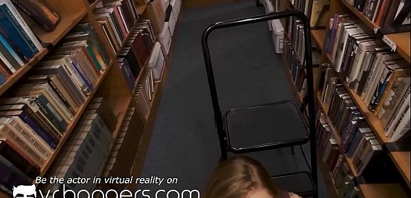  VR BANGERS Silent fuck in the library